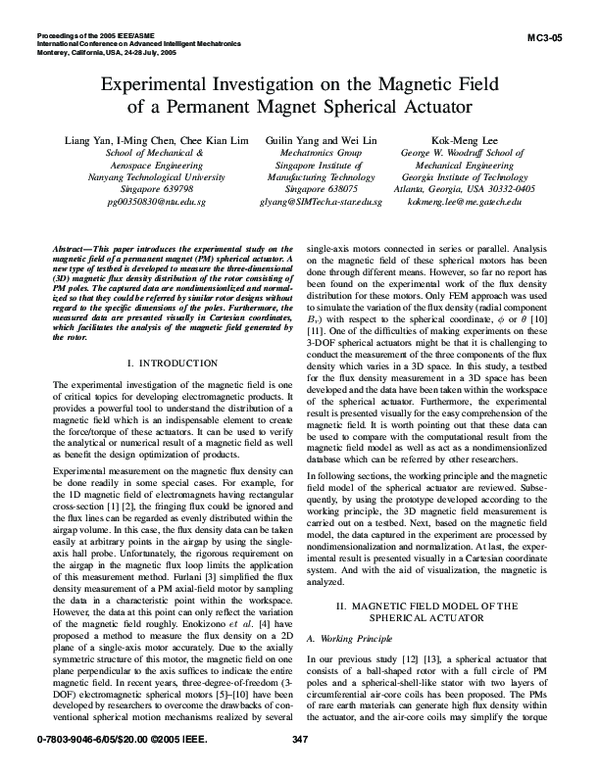(PDF) Experimental Investigation on the Magnetic Field of a Permanent ...