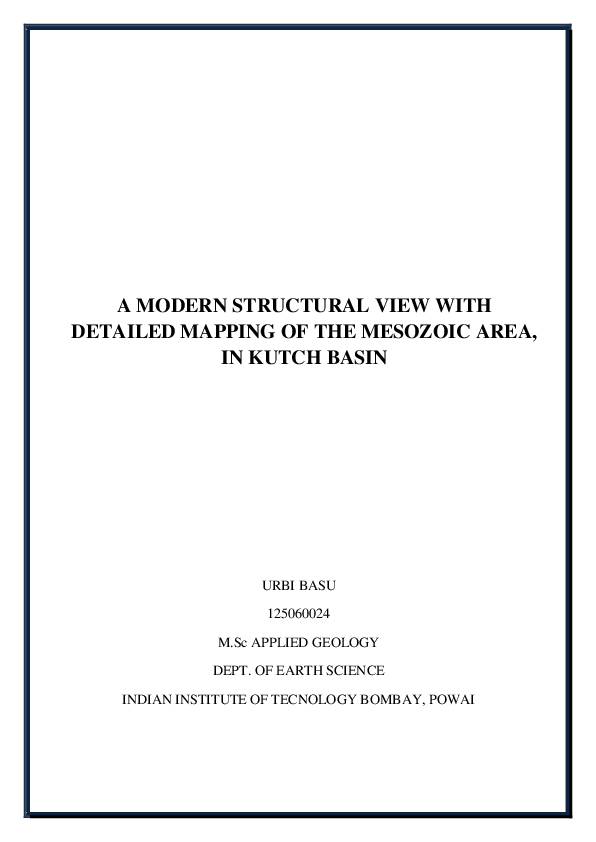 (PDF) Structural and tectonic history of the Kutch Basin in the ...