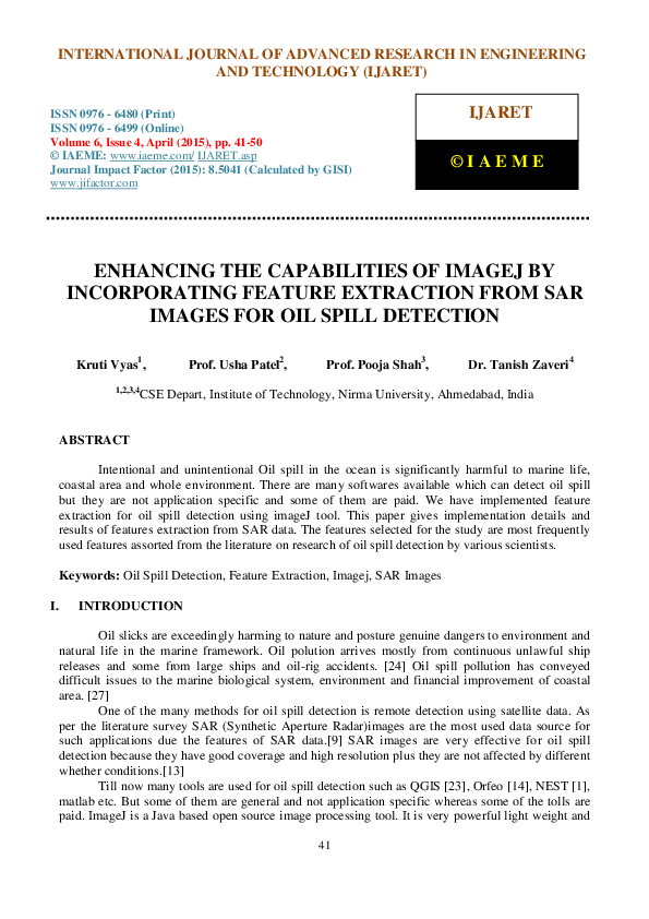 (PDF) Enhancing the Capabilities of Imagej by Incorporating Feature ...