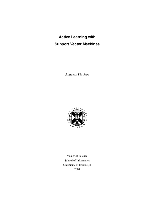(PDF) Active learning with support vector machines