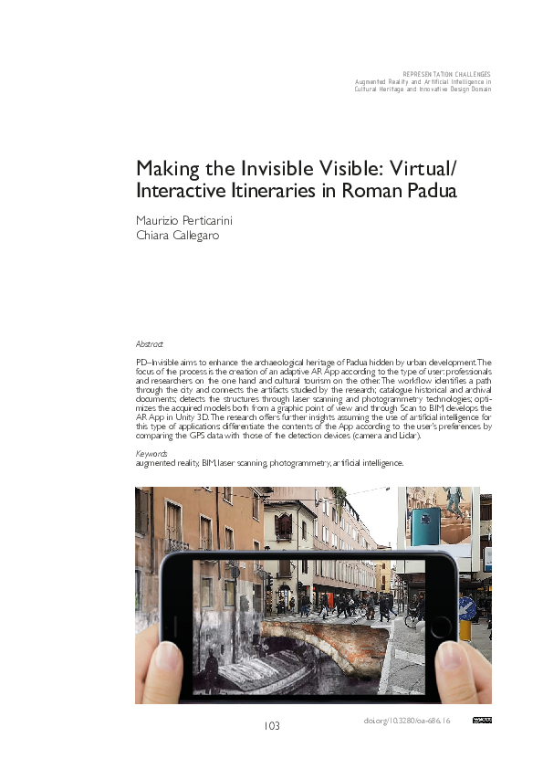 (PDF) Making the Invisible Visible: Virtual/Interactive Itineraries in ...