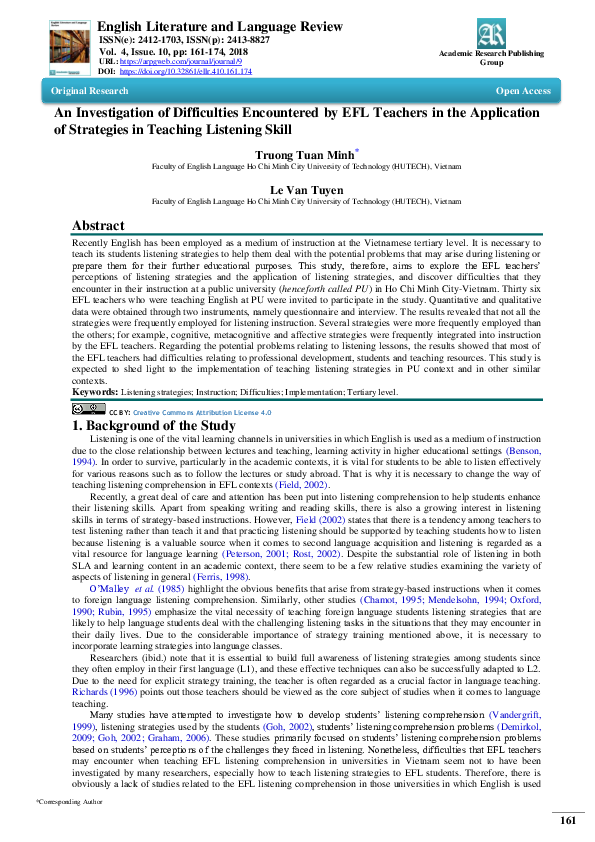 (PDF) Difficulties encountered by both teachers and students in ...