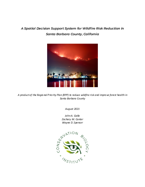 (PDF) A Spatial Decision Support System for Wildfire Risk Reduction in ...