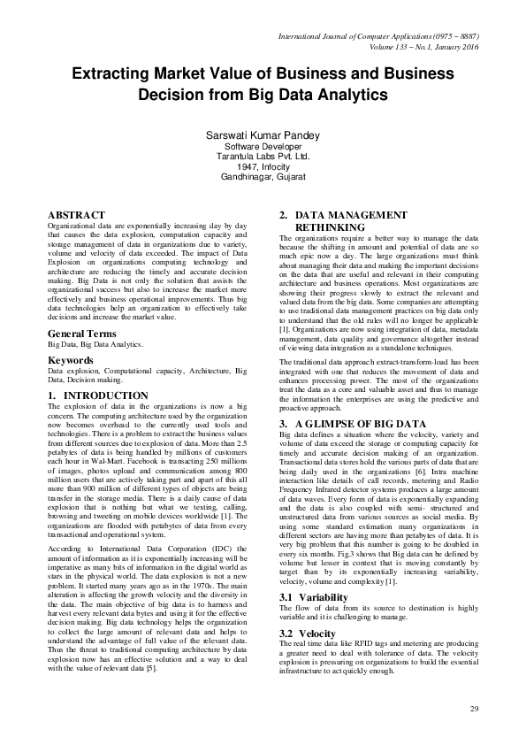 (PDF) Extracting Market Value of Business and Business Decision from ...