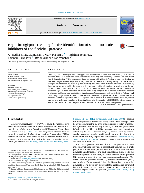 (PDF) High-throughput screening for the identification of small ...