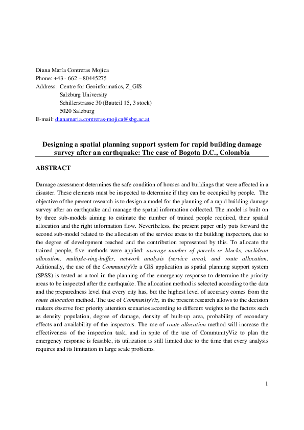 (PDF) Designing a spatial planning support system for rapid building ...