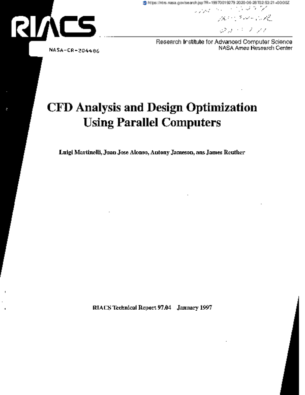 (PDF) CFD Analysis and Design Optimization Using Parallel Computers
