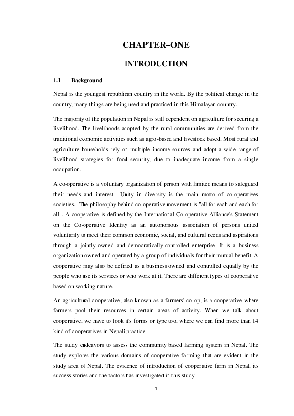 (PDF) Cooperative Farming Initiated by a Political Party in Nepal (A