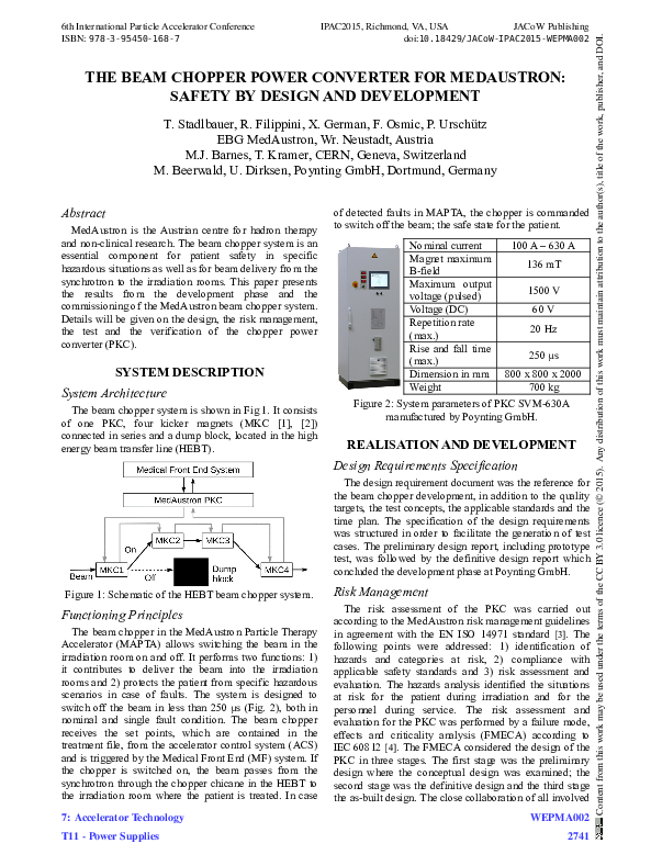 (PDF) The Beam Chopper Power Converter for MedAustron: Safety by Design ...