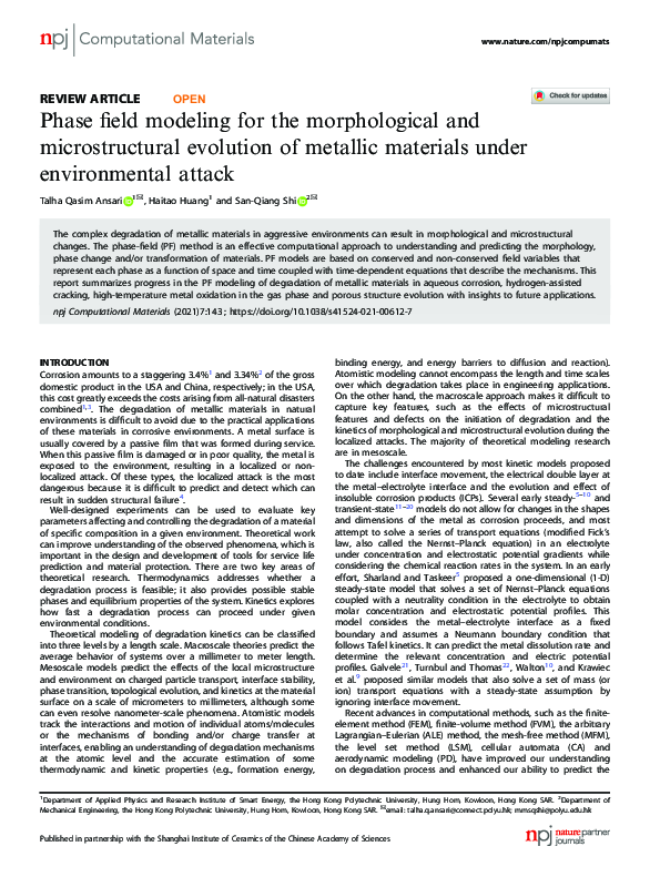 (PDF) Phase field modeling for the morphological and microstructural ...