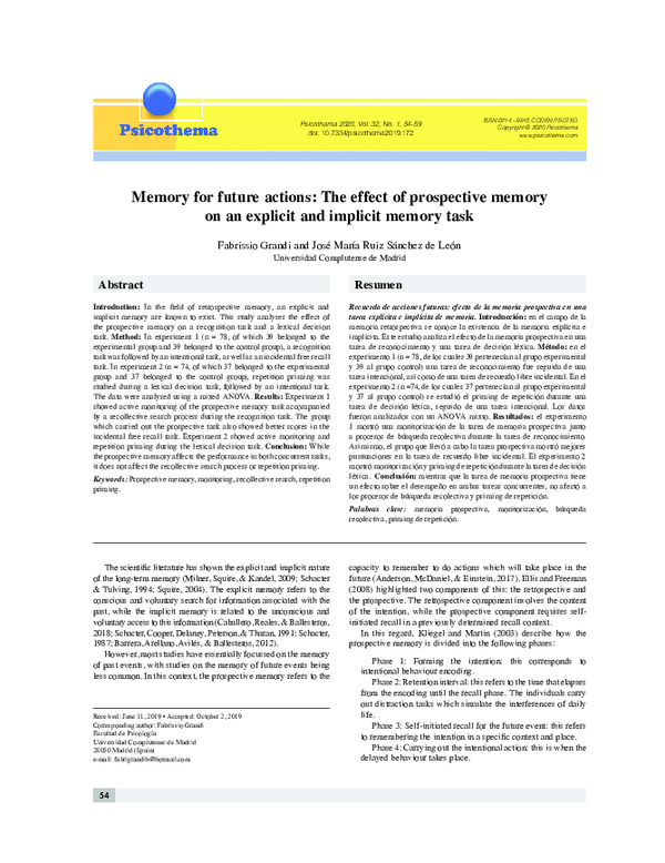 (PDF) Memory for future actions: the effect of prospective memory on an ...