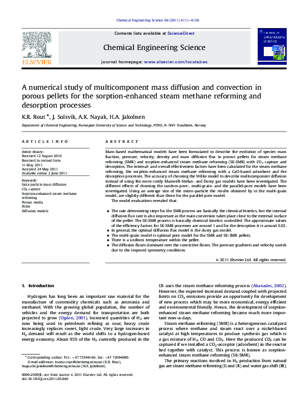 (PDF) A numerical study of multicomponent mass diffusion and convection ...