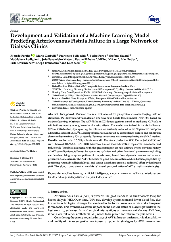 (PDF) Development and Validation of a Machine Learning Model Predicting ...