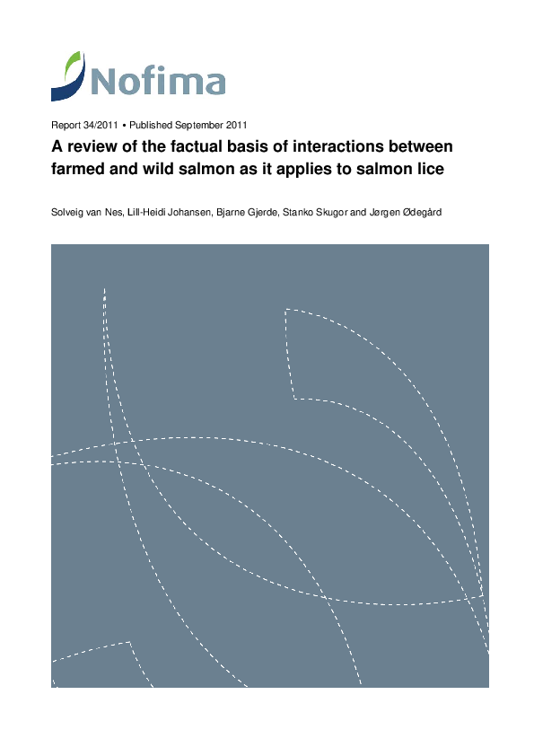 (PDF) A review of the factual basis of interactions between farmed and ...
