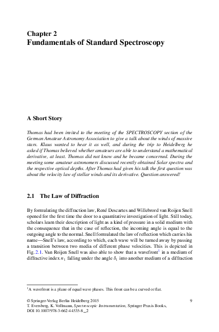 (PDF) Fundamentals of Standard Spectroscopy