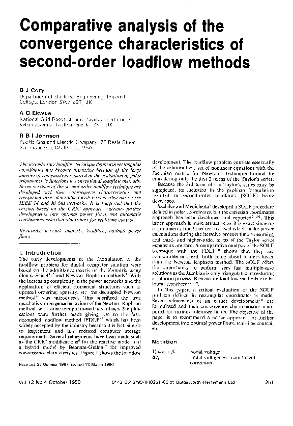 (PDF) Comparative analysis of the convergence characteristics of second ...
