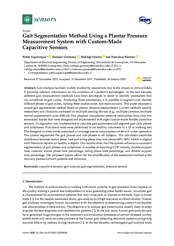 (PDF) Gait Segmentation Method Using a Plantar Pressure Measurement ...