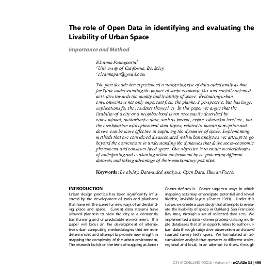 (PDF) The role of Open Data in identifying and evaluating the ...