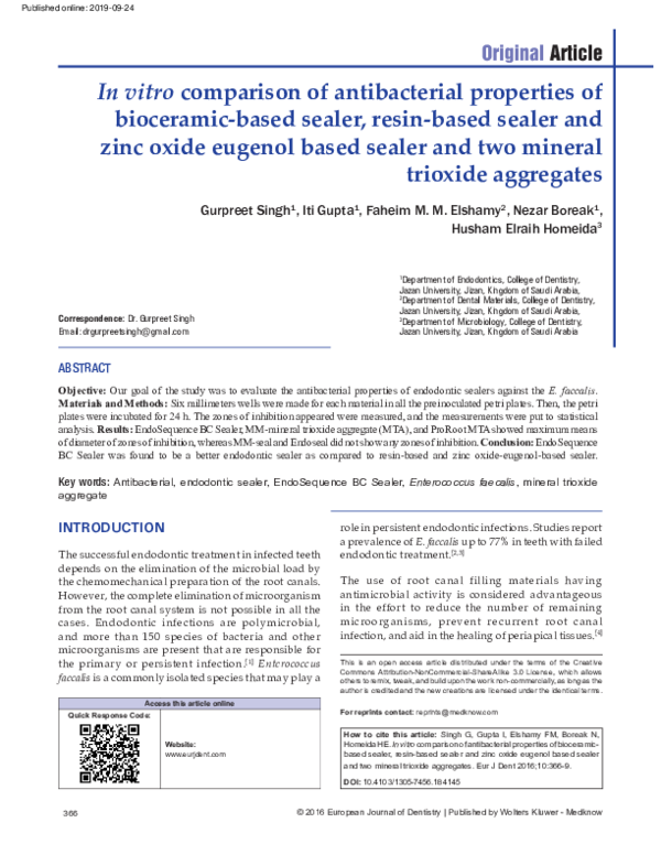 (PDF) In vitro comparison of antibacterial properties of bioceramic