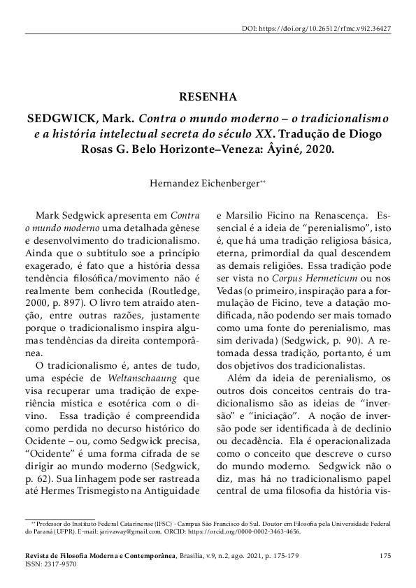 (PDF) Resenha de 