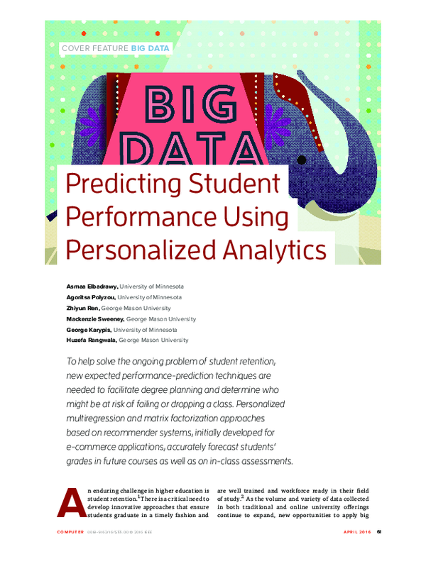 (PDF) Predicting Student Performance Using Personalized Analytics