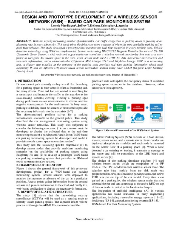 (PDF) DESIGN AND PROTOTYPE DEVELOPMENT OF A WIRELESS SENSOR NETWORK ...