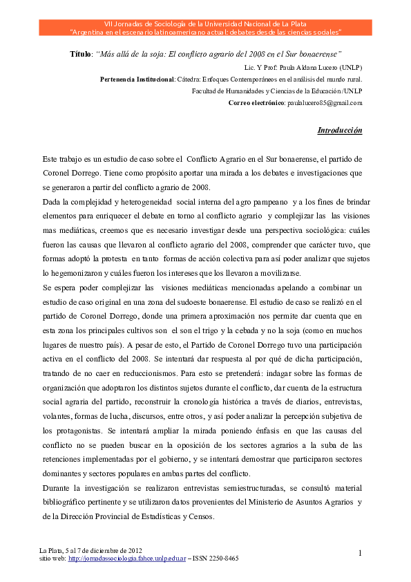 (PDF) Más allá de la soja: el conflicto agrario del 2008 en el sur ...