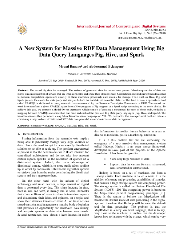 (PDF) A new system for massive RDF data management using Big Data query ...