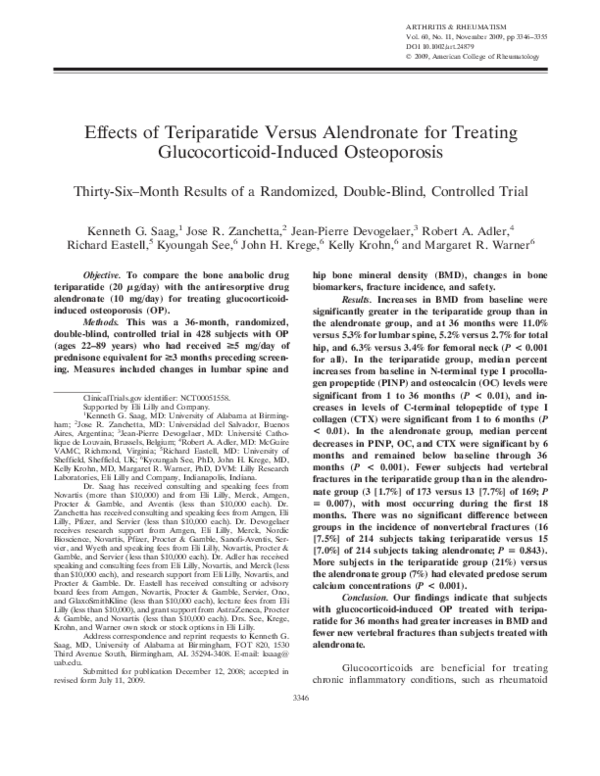 (PDF) Effects of teriparatide versus alendronate for treating ...