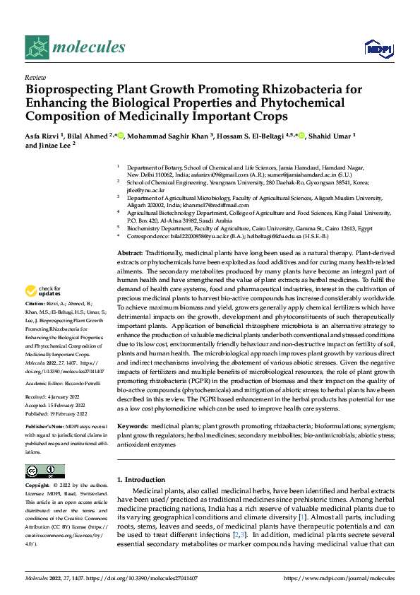 (PDF) Bioprospecting Plant Growth Promoting Rhizobacteria for Enhancing ...