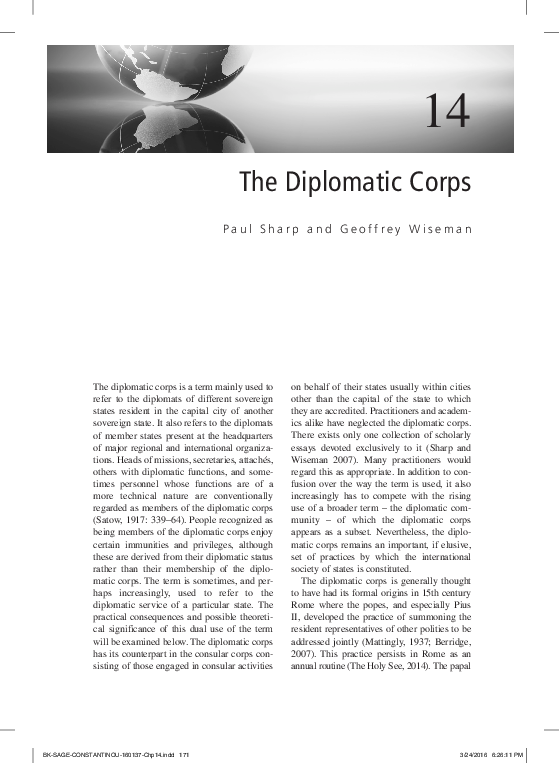(PDF) The Diplomatic Corps