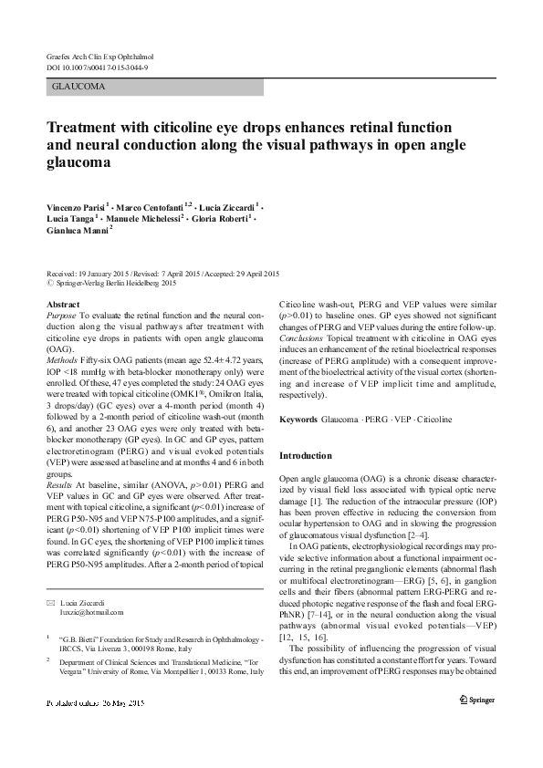 (PDF) Treatment with citicoline eye drops enhances retinal function and ...