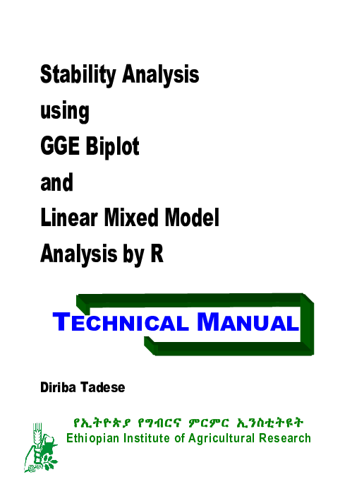 pdf stability analysis using gge biplot and linear mixed model 