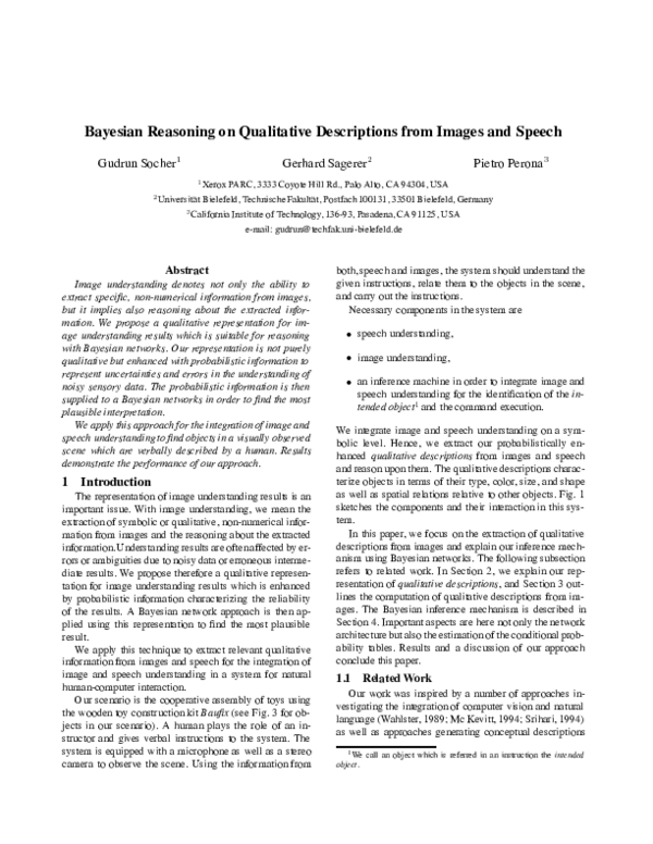 (PDF) Bayesian recognition of targets by parts in second generation ...