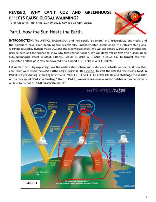 (DOC) Revised, Why can't CO2 and greenhouse effect cause global warming