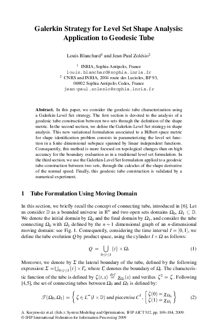 (PDF) Galerkin Strategy for Level Set Shape Analysis: Application to ...