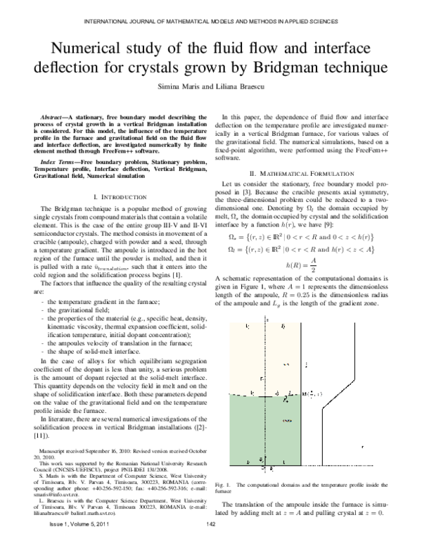 (PDF) Numerical study of the fluid flow and interface deflection for ...