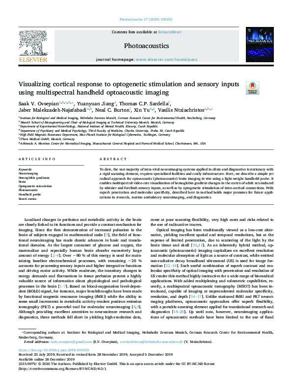 (PDF) Visualizing cortical response to optogenetic stimulation and ...