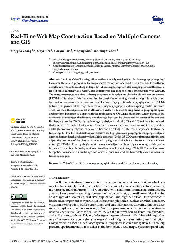 (PDF) Real-Time Web Map Construction Based on Multiple Cameras and GIS