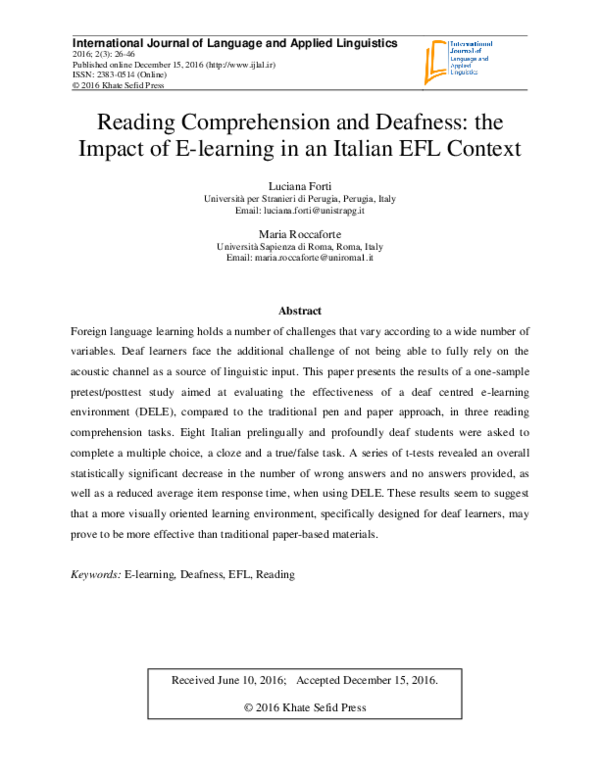 (PDF) International Journal of Language and Applied Linguistics Reading ...