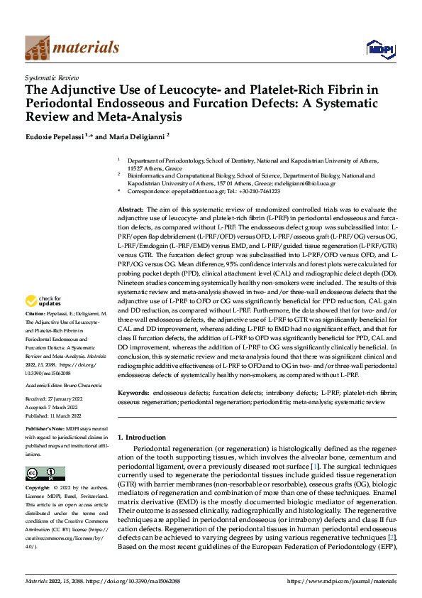 (PDF) The Adjunctive Use of Leucocyte- and Platelet-Rich Fibrin in ...