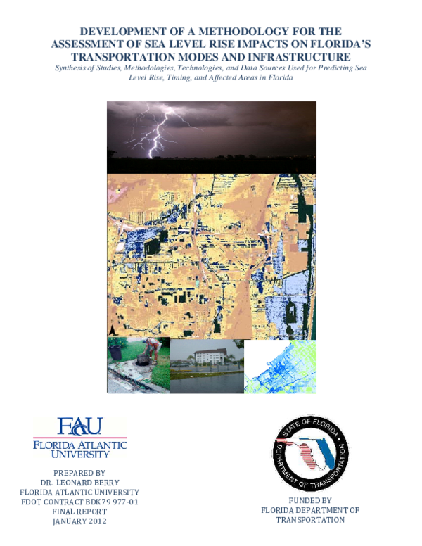 (PDF) Development of a Methodology for the Assessment of Sea Level Rise ...