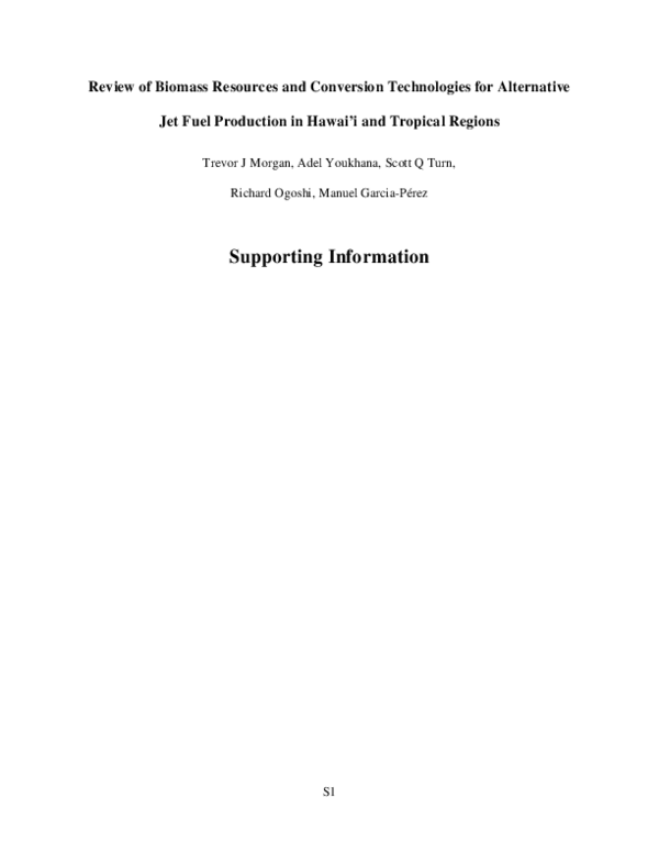 (PDF) Review of Biomass Resources and Conversion Technologies for ...
