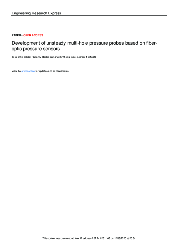 (PDF) Fiber optic pressure sensors