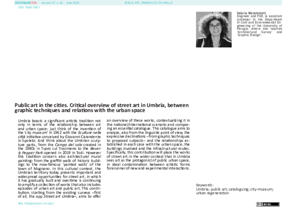(PDF) Public art in the cities. Critical overview of street art in ...