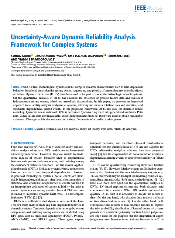 (PDF) Uncertainty-Aware Dynamic Reliability Analysis Framework for ...