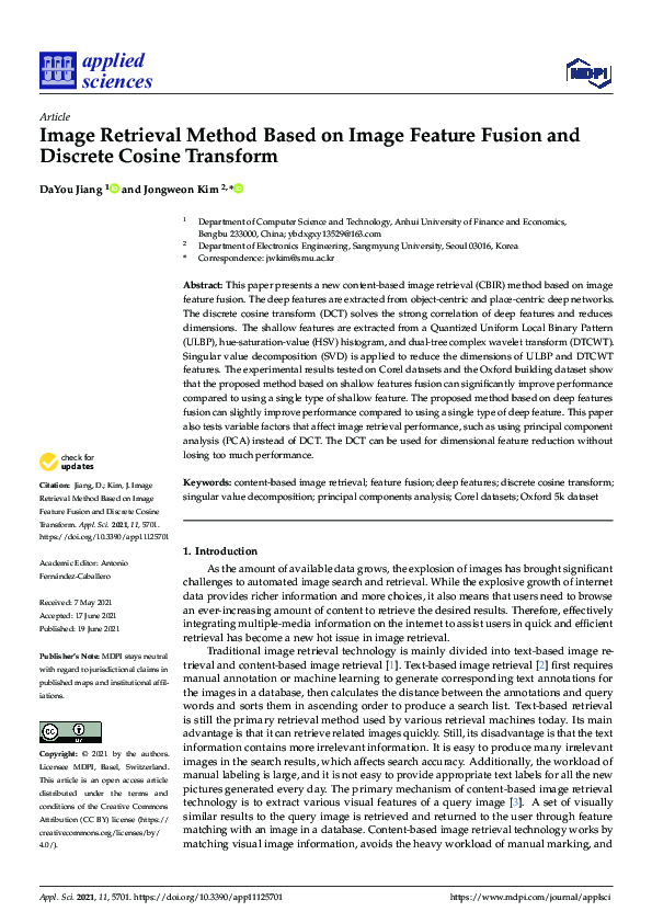 (PDF) Image Retrieval Method Based on Image Feature Fusion and Discrete ...