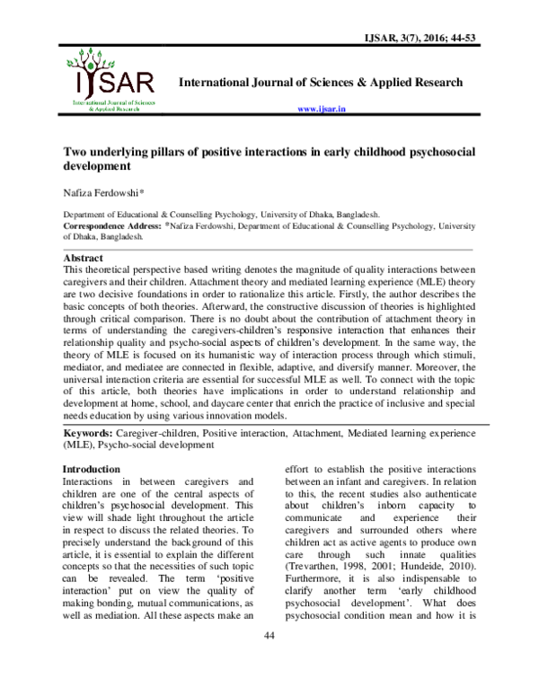 pdf-two-underlying-pillars-of-positive-interactions-in-early