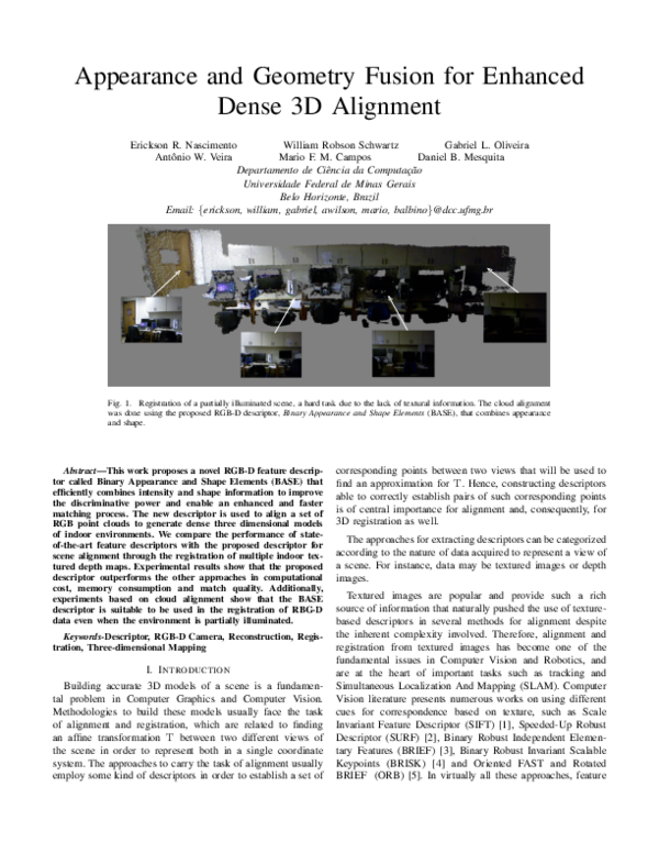 (PDF) Appearance and Geometry Fusion for Enhanced Dense 3D Alignment