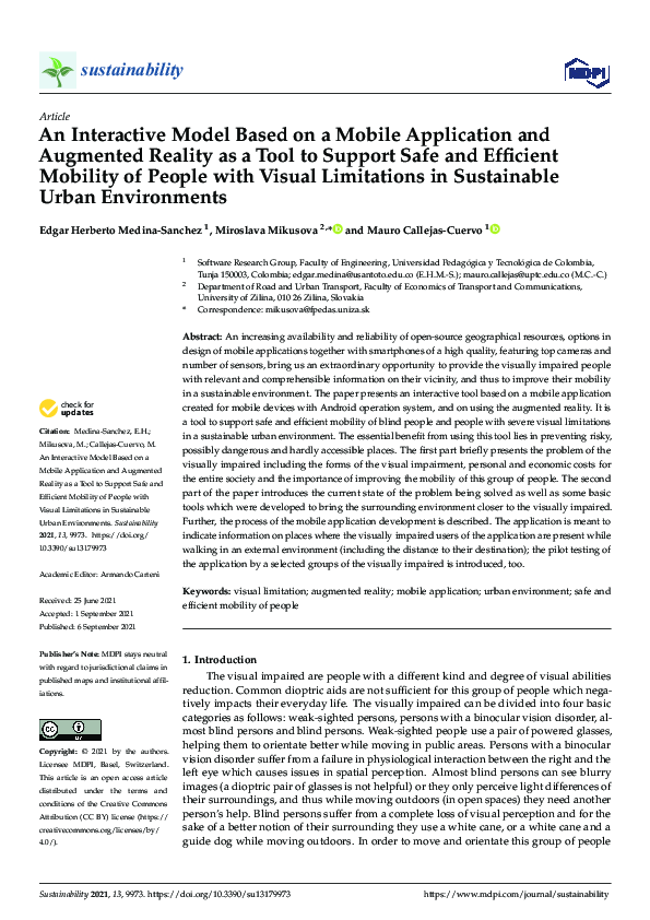 (PDF) An Interactive Model Based on a Mobile Application and Augmented ...